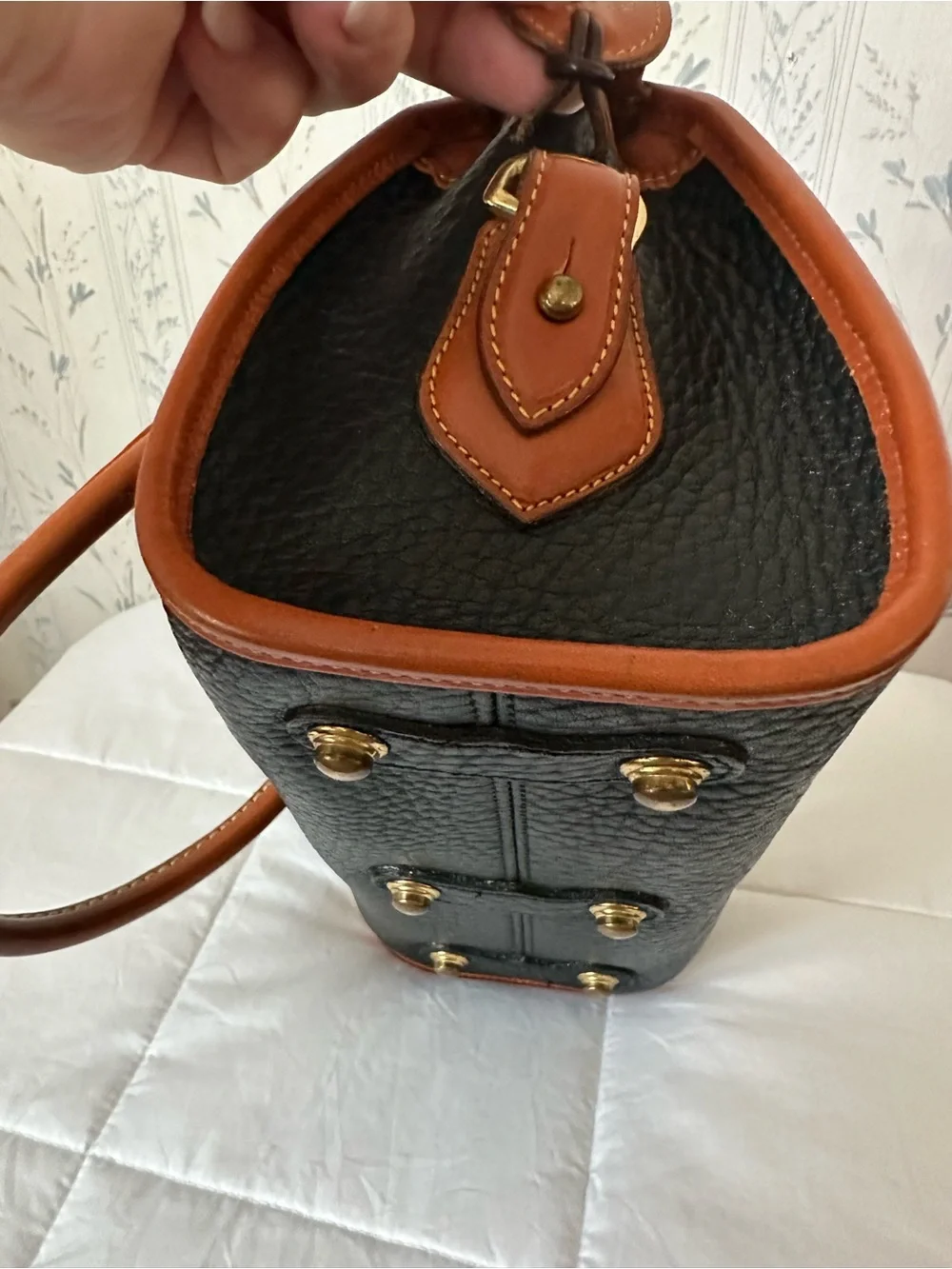 Dooney & Bourke Vintage Leather Satchel with Wallet